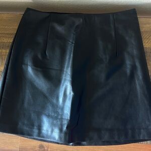Abercrombie Vegan Leather Mini Skirt